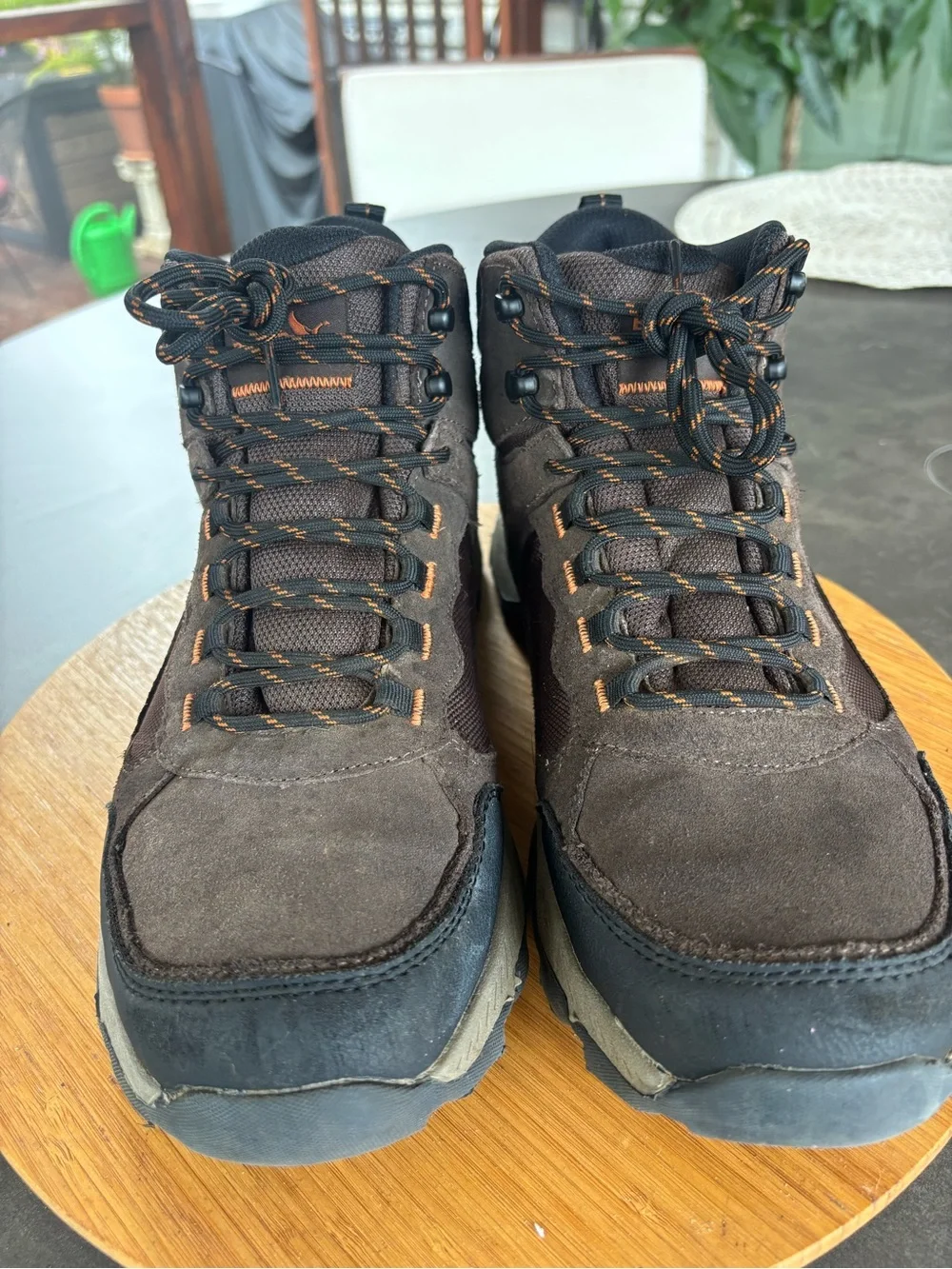 Eddie Bauer Brown and Black Waterproof Trail Boots